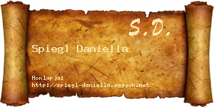 Spiegl Daniella névjegykártya